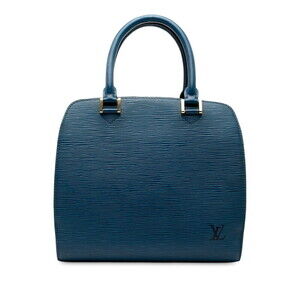 Louis Vuitton Epi Pont Neuf Handbag Toledo Blue Leather